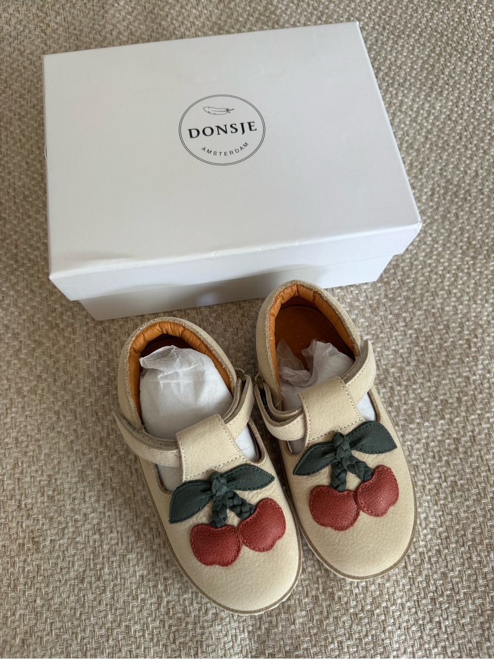 Donsje cherry Leather T-strap Bowie EU 25